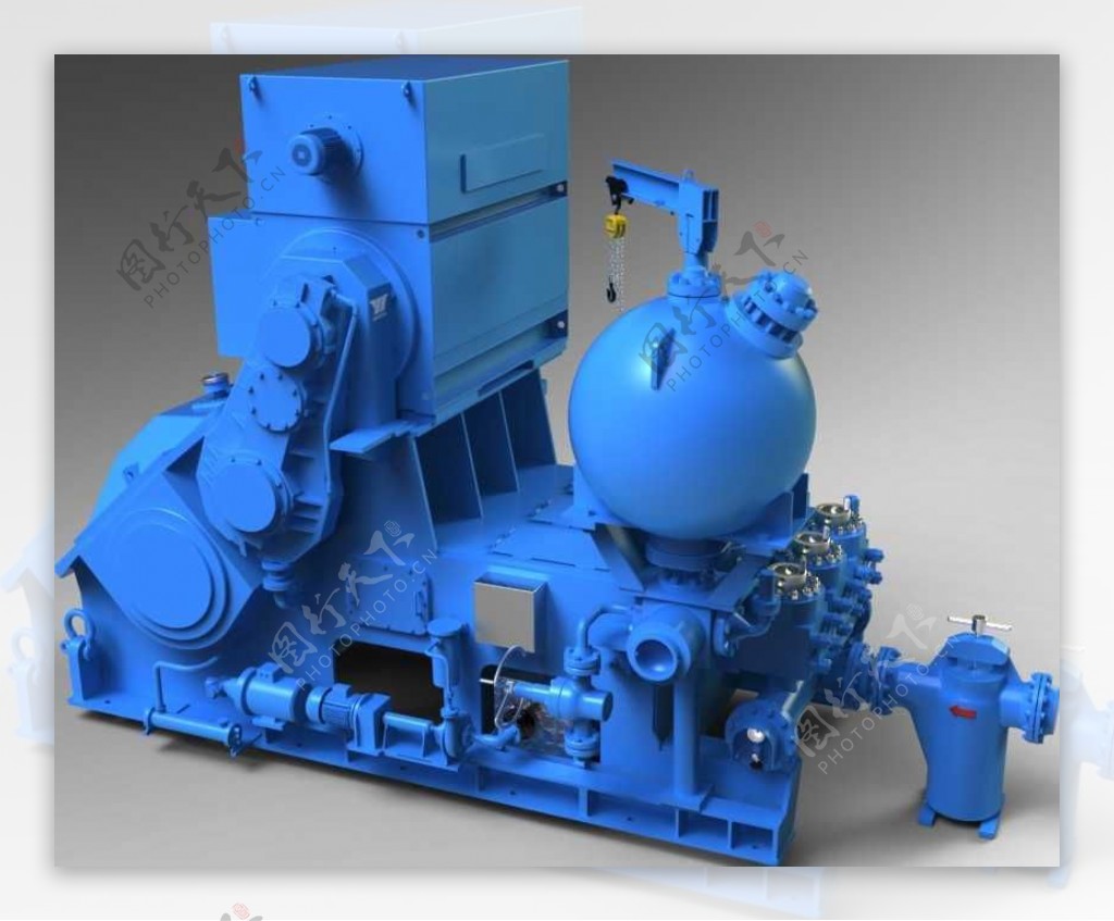 高压泥浆泵机械模型