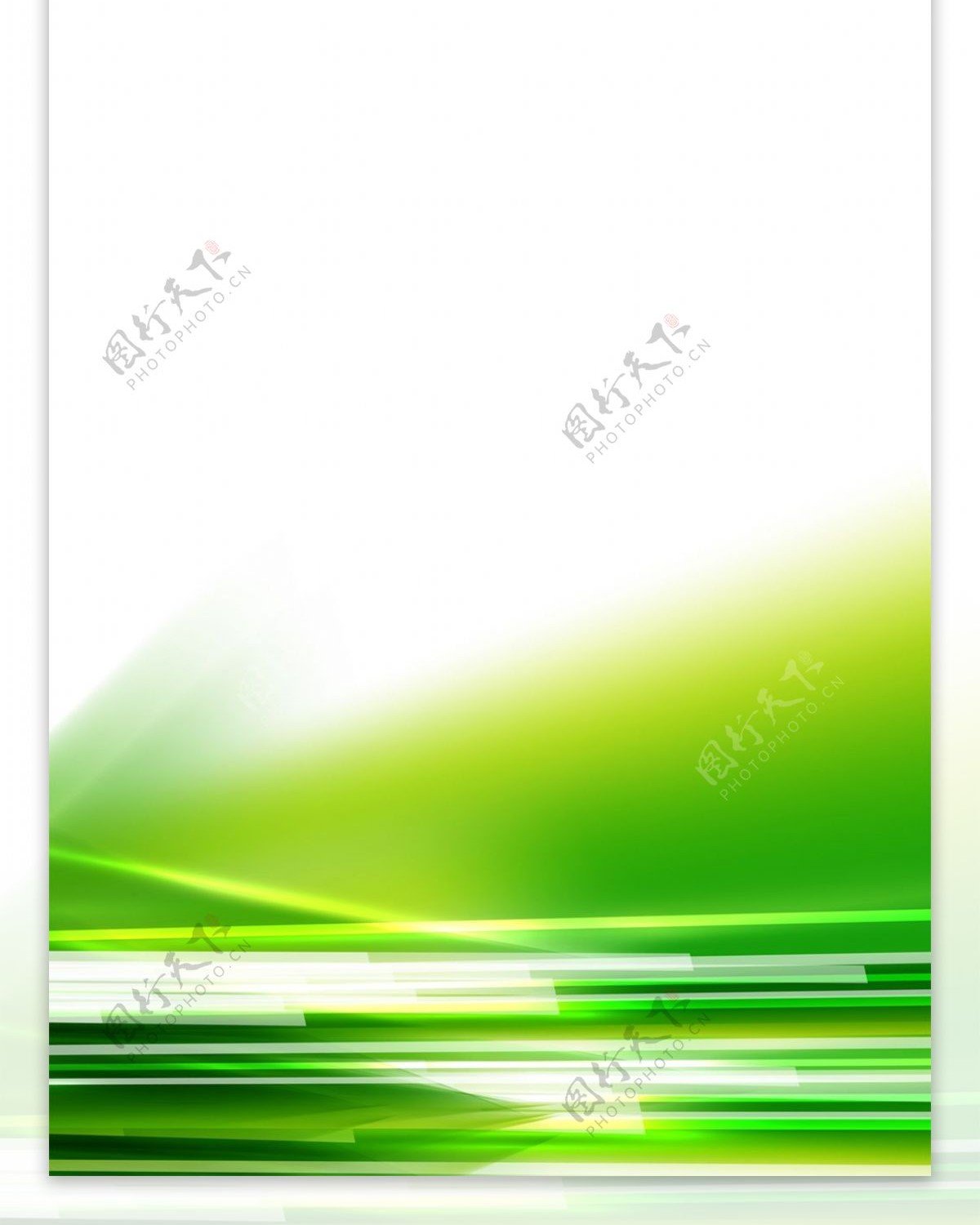 精美绿色展架模板设计画面素材