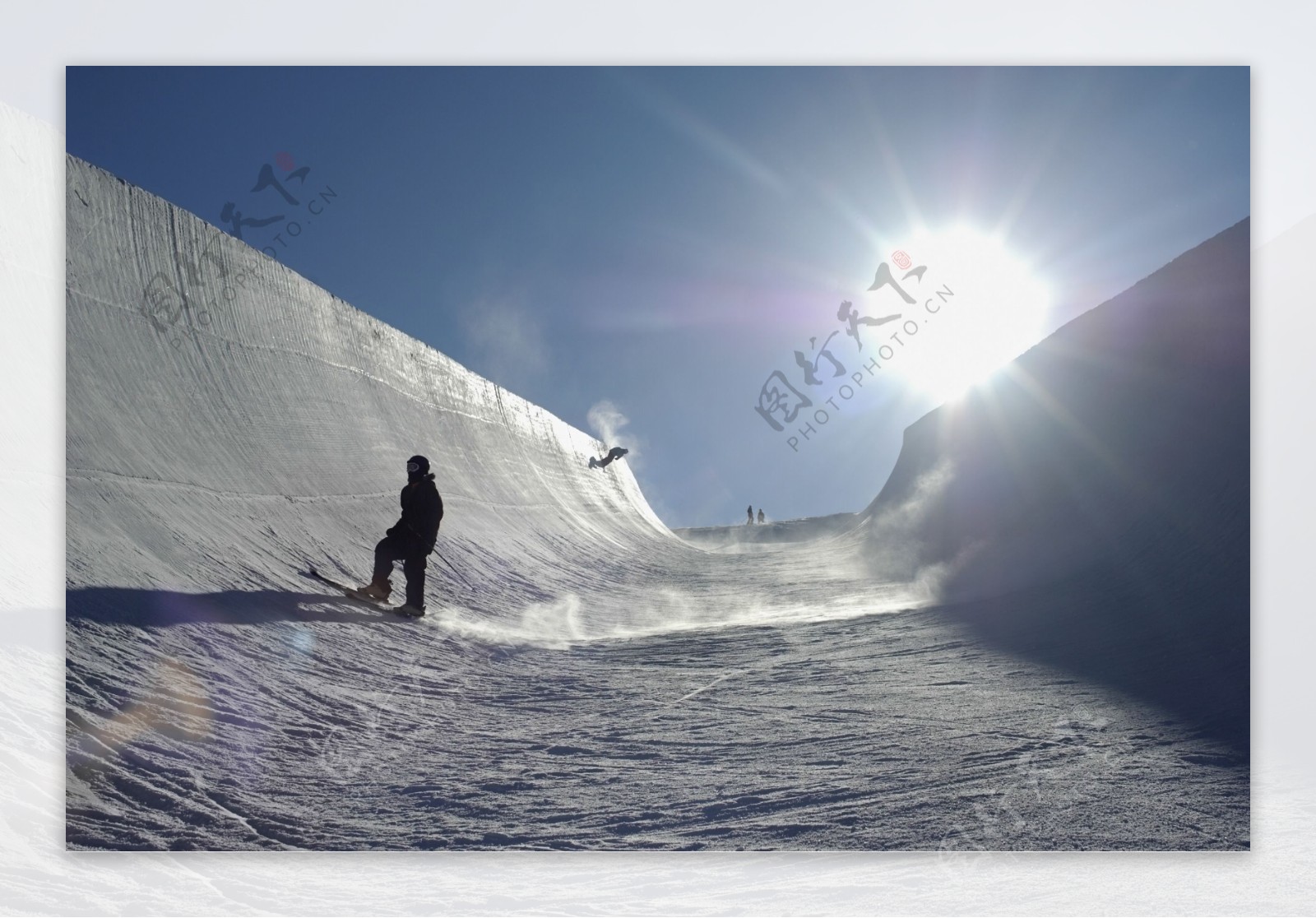 滑雪场摄影图片