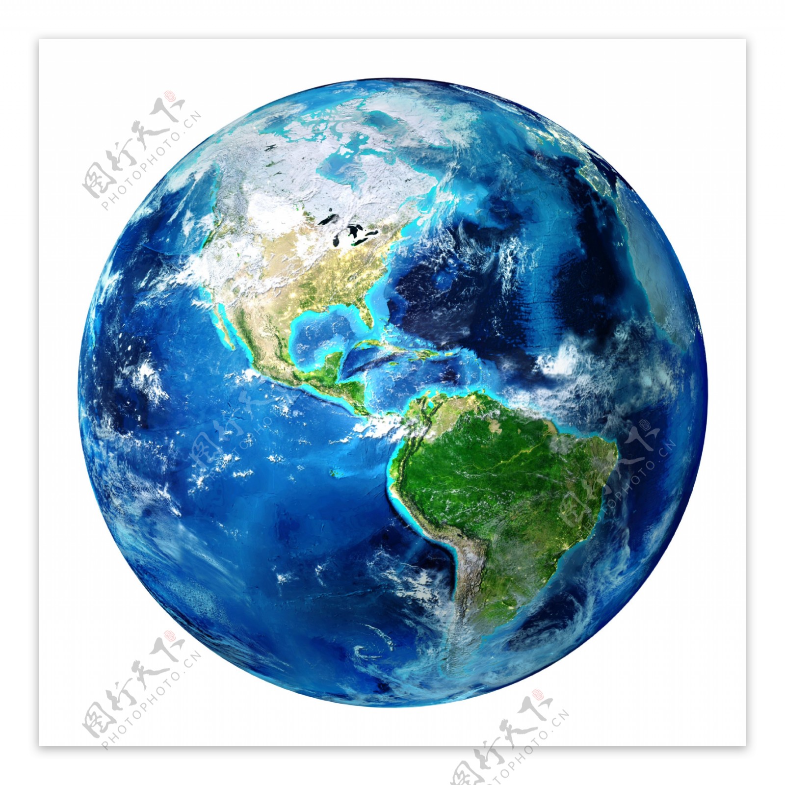 蓝色包围的地球图片