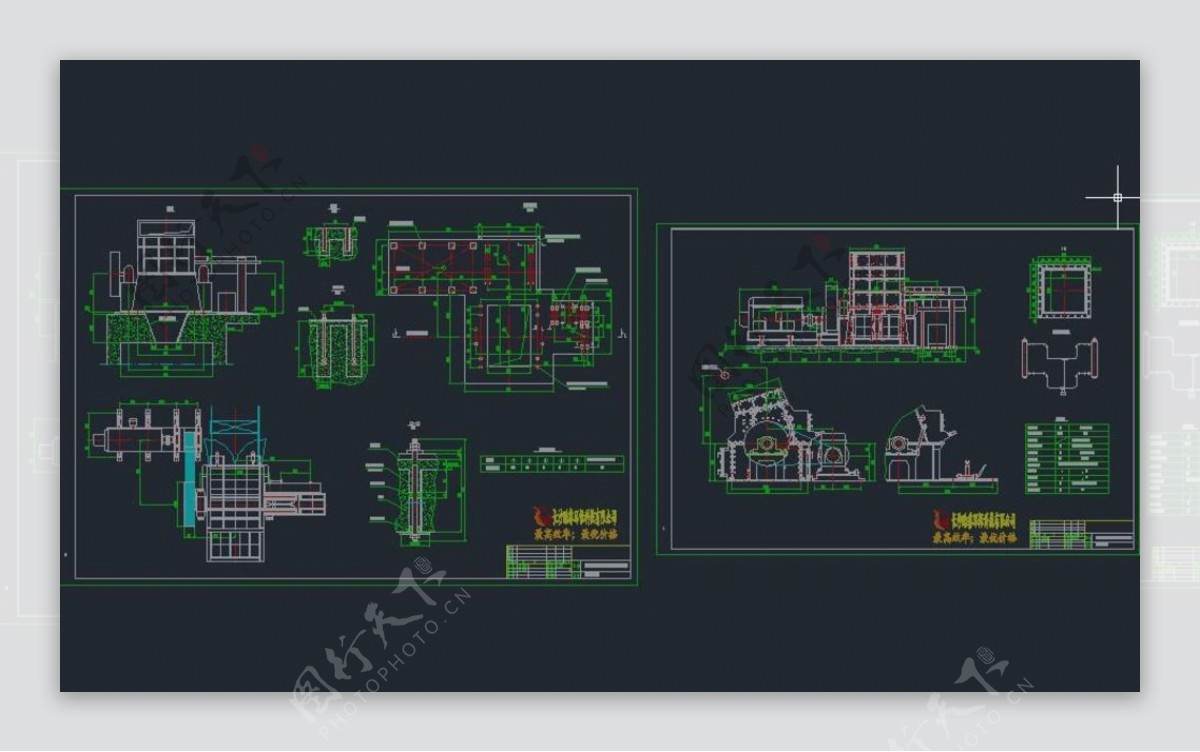 破碎机CAD机械图纸