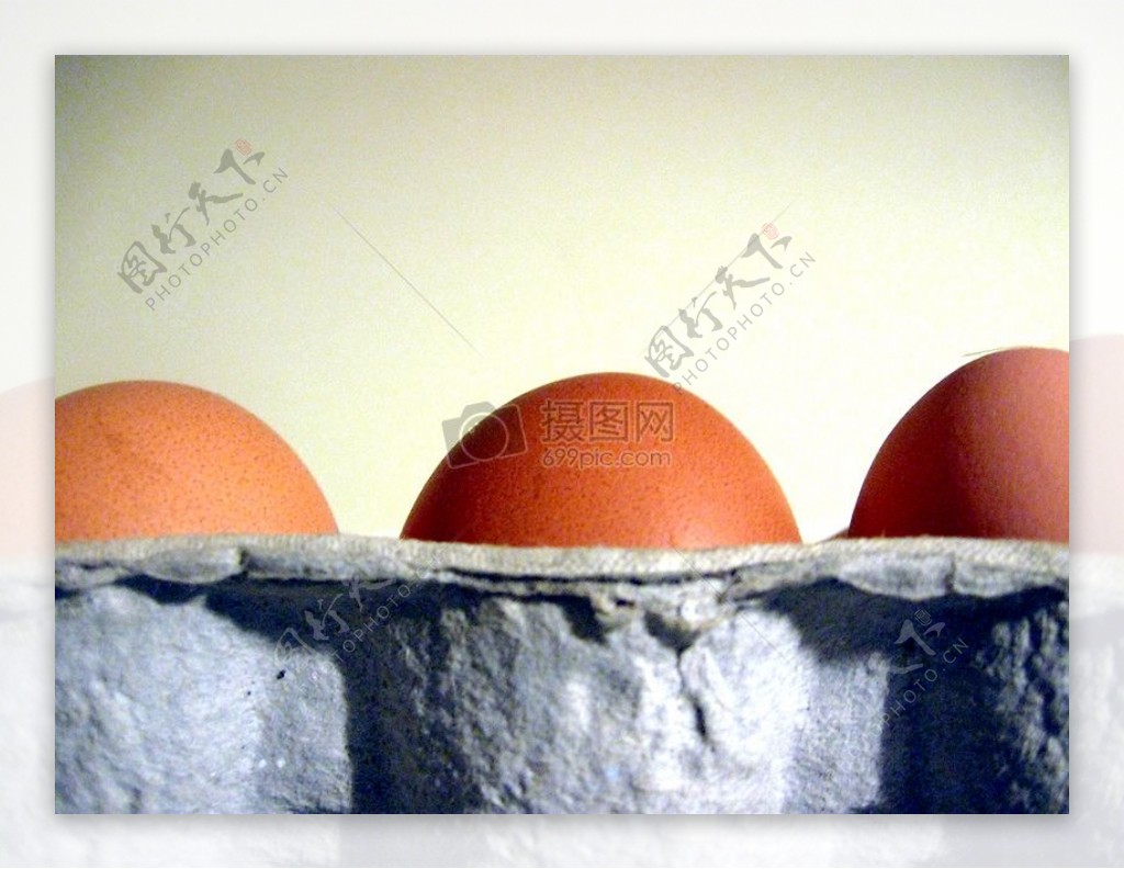 厨房里摆放整齐的鸡蛋