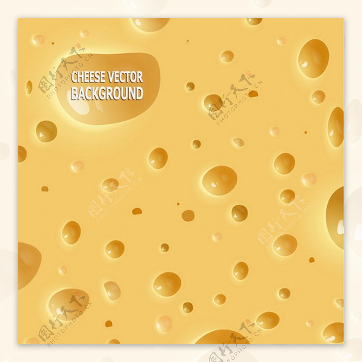 黄色美味奶酪背景图