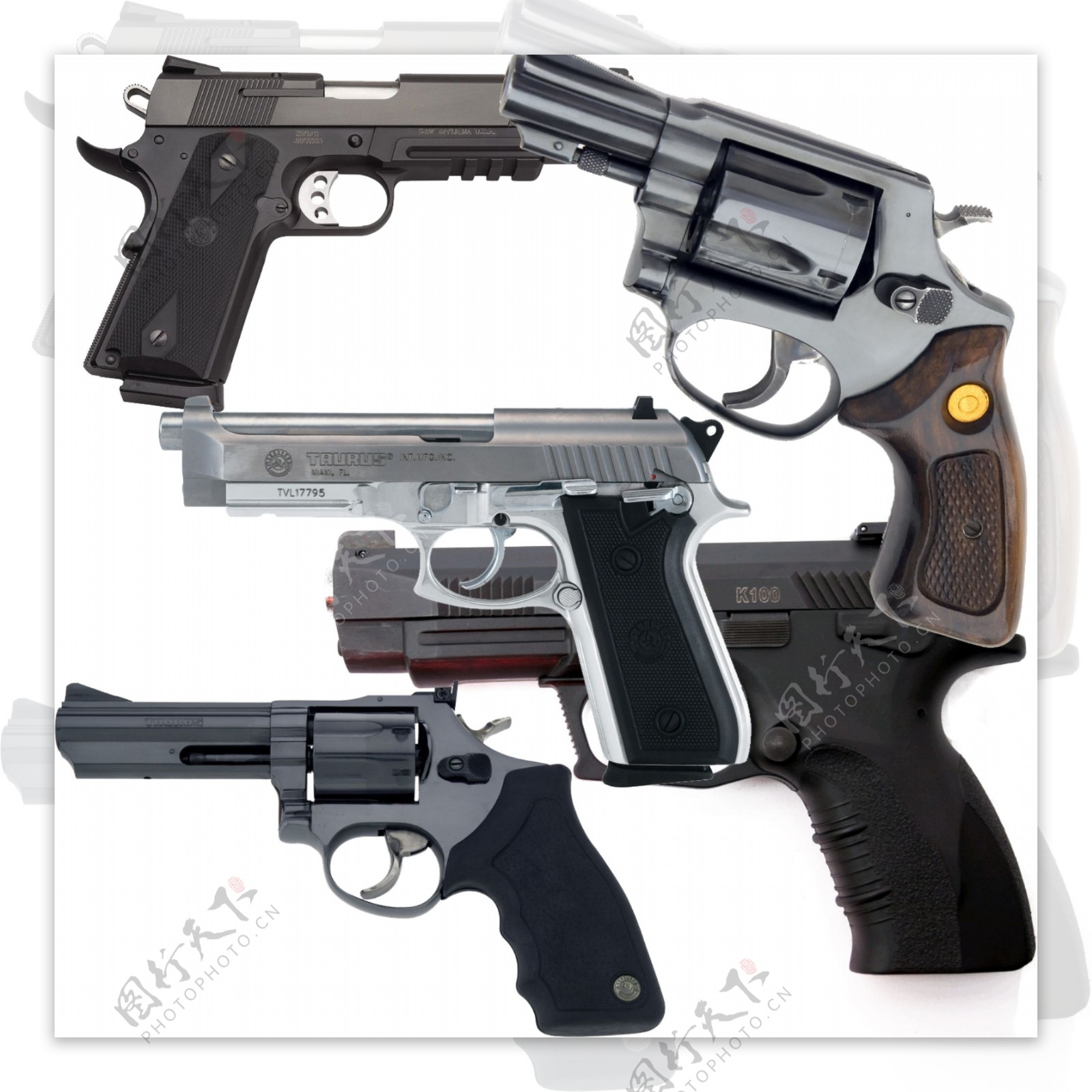 手枪枪械PSD分层文件图片素材