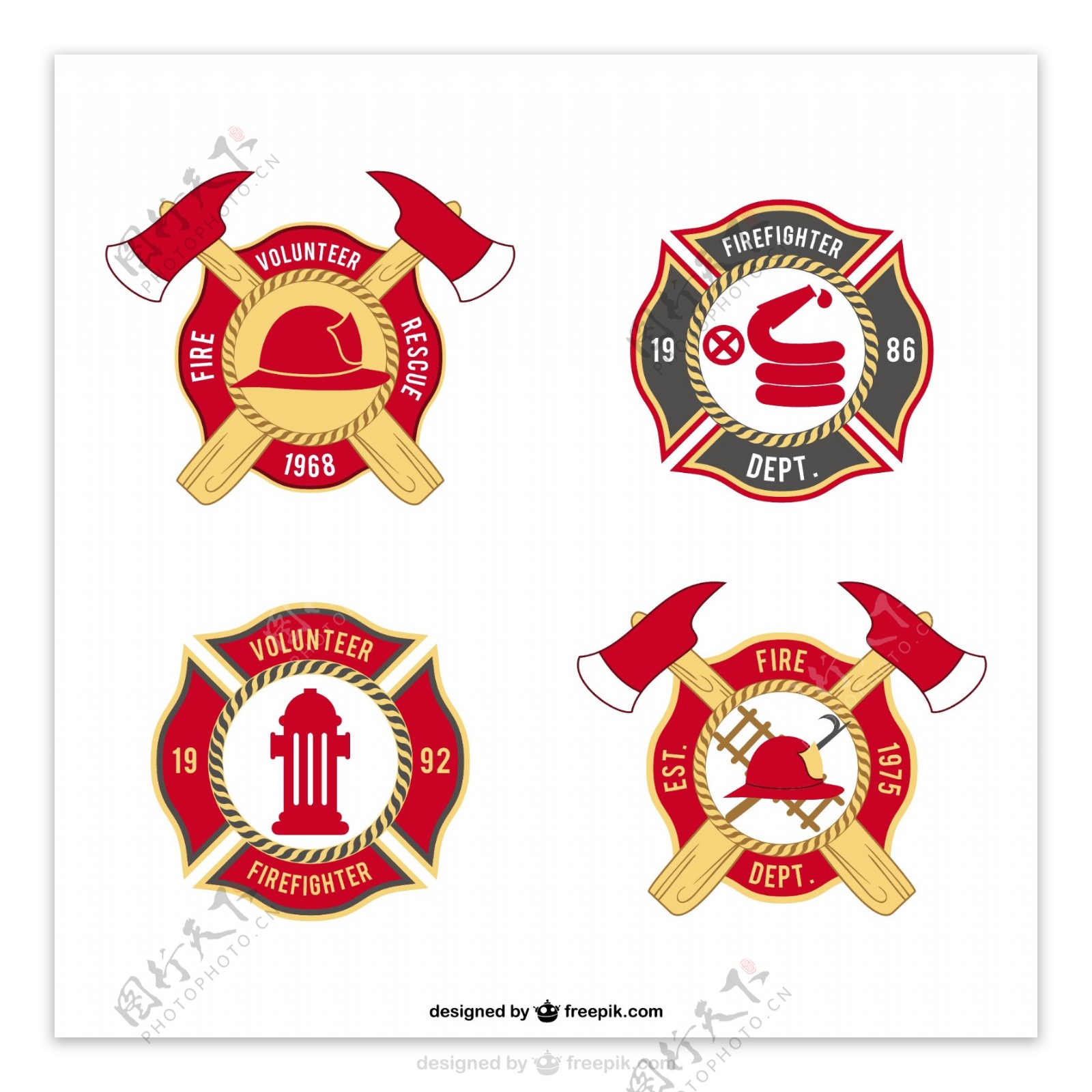 消防队员徽章包