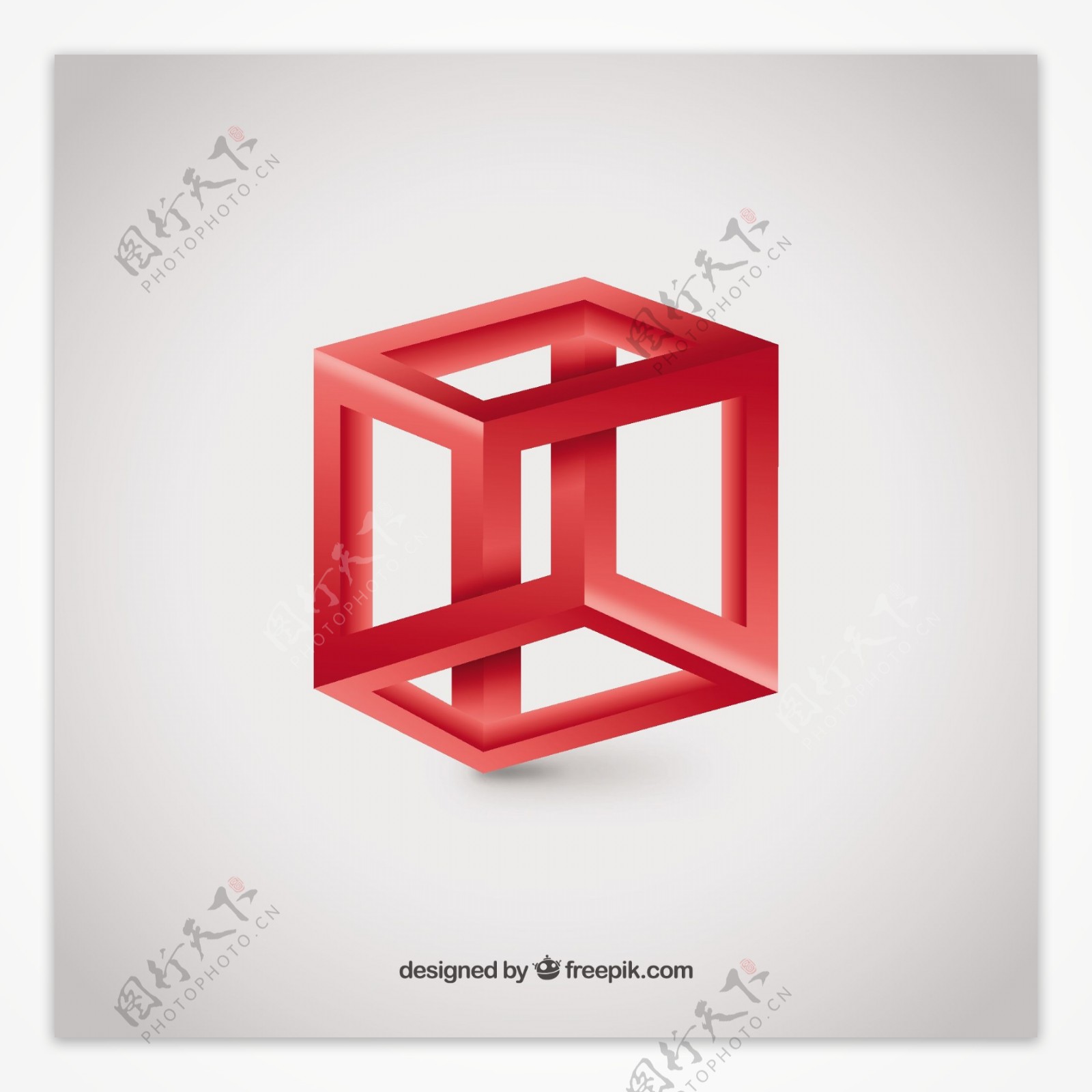 三维立方体的标志