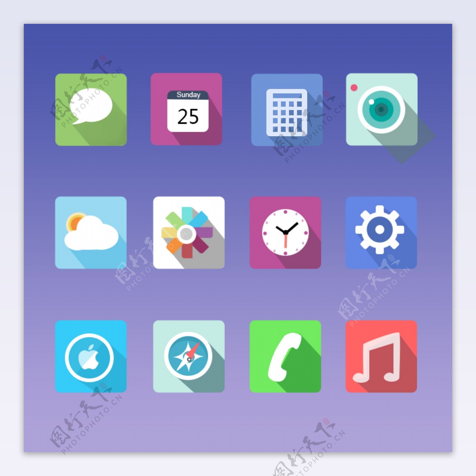 苹果手机图标icon设计