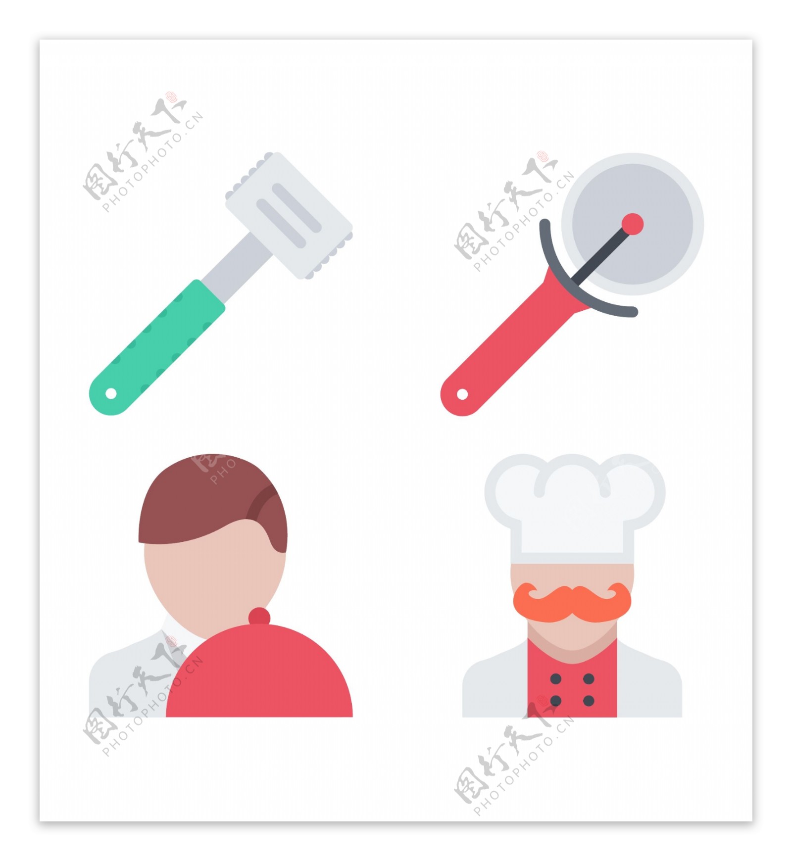 厨房标识icon图标素材