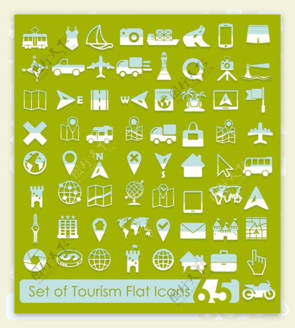 交通旅游图标图片