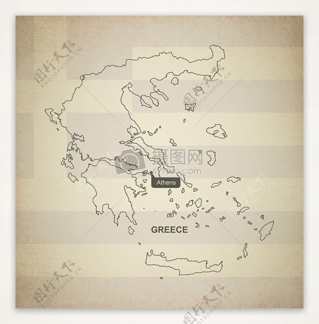 希腊国家地理版图