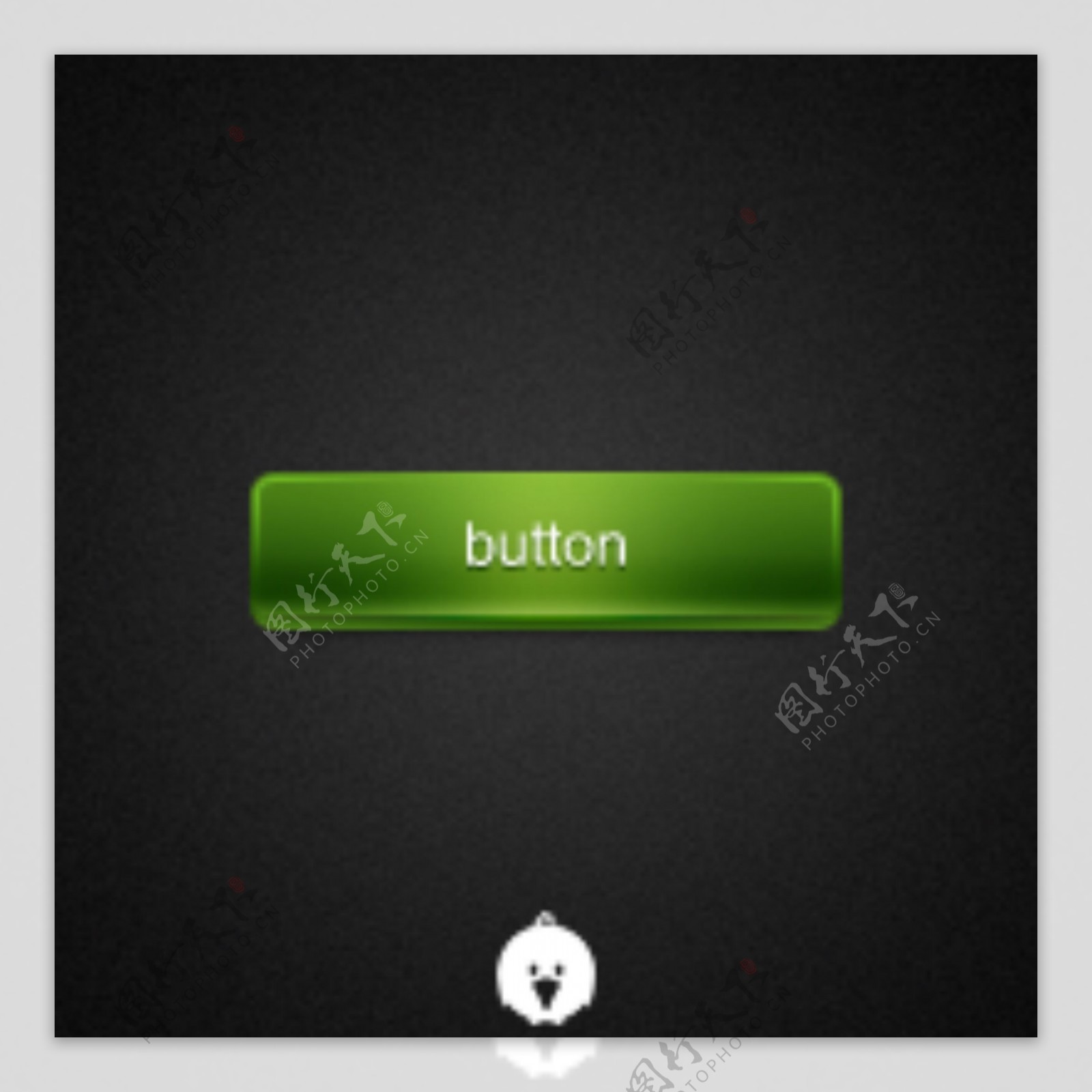 绿色透明手机UI图标按钮素材下载
