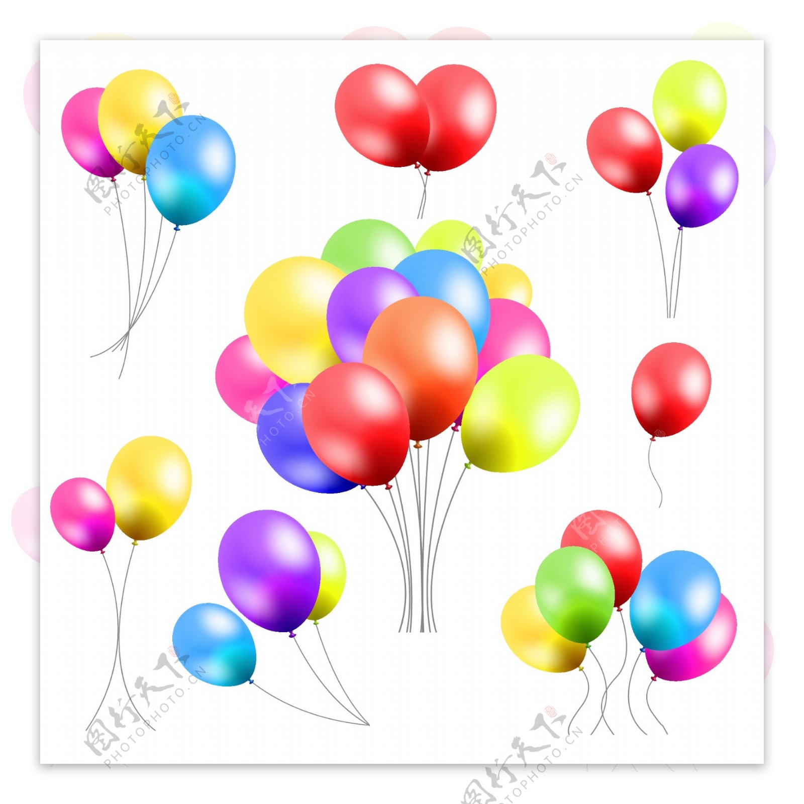 气球矢量图图片