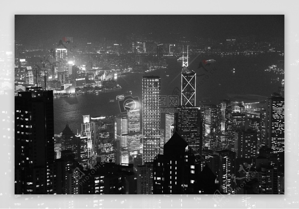 城市高清黑白画