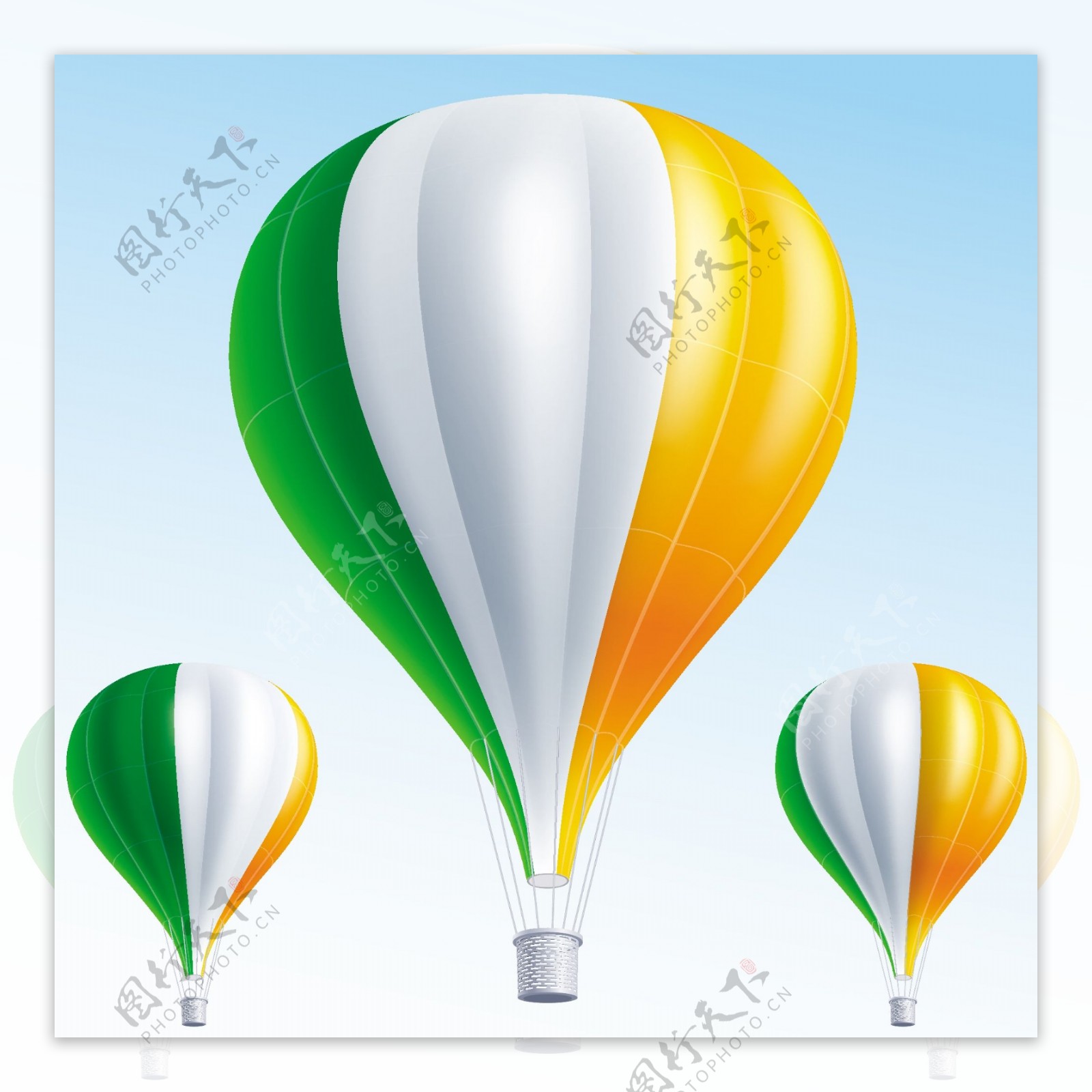 热气球设计素材