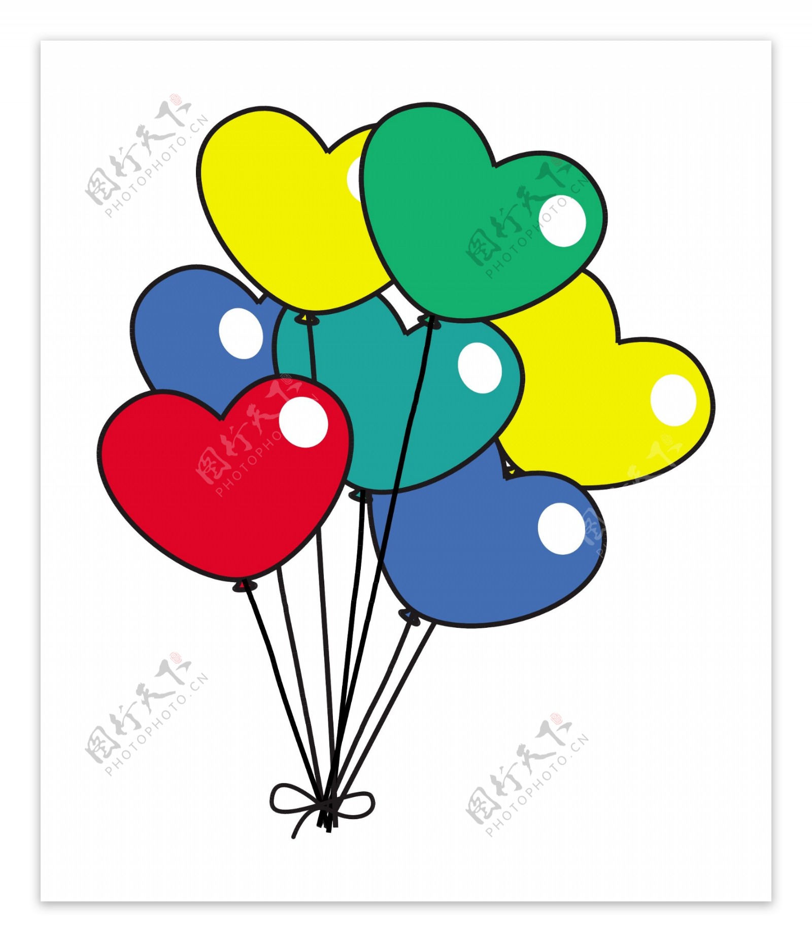 彩色卡通气球