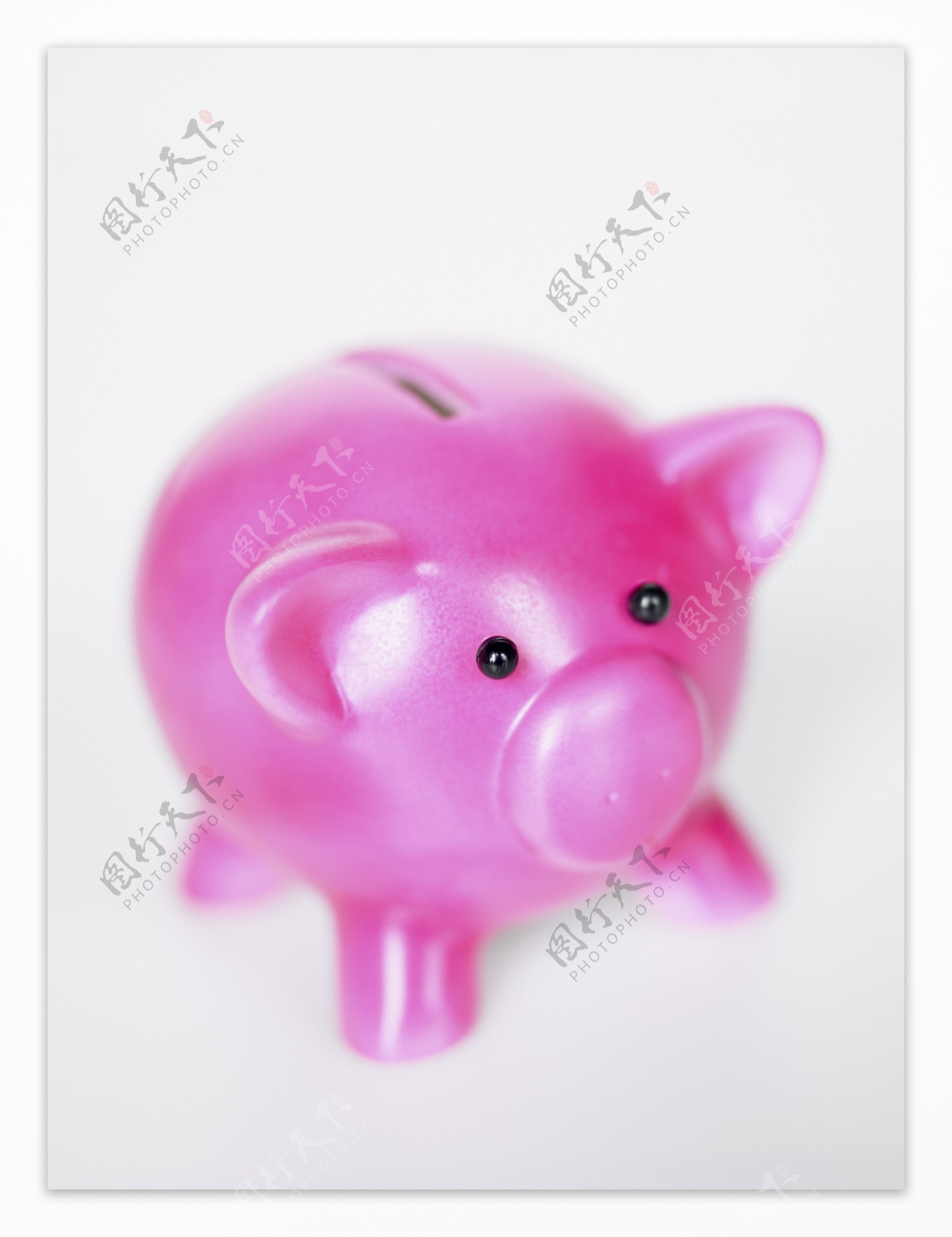 粉红色的小猪储蓄罐图片