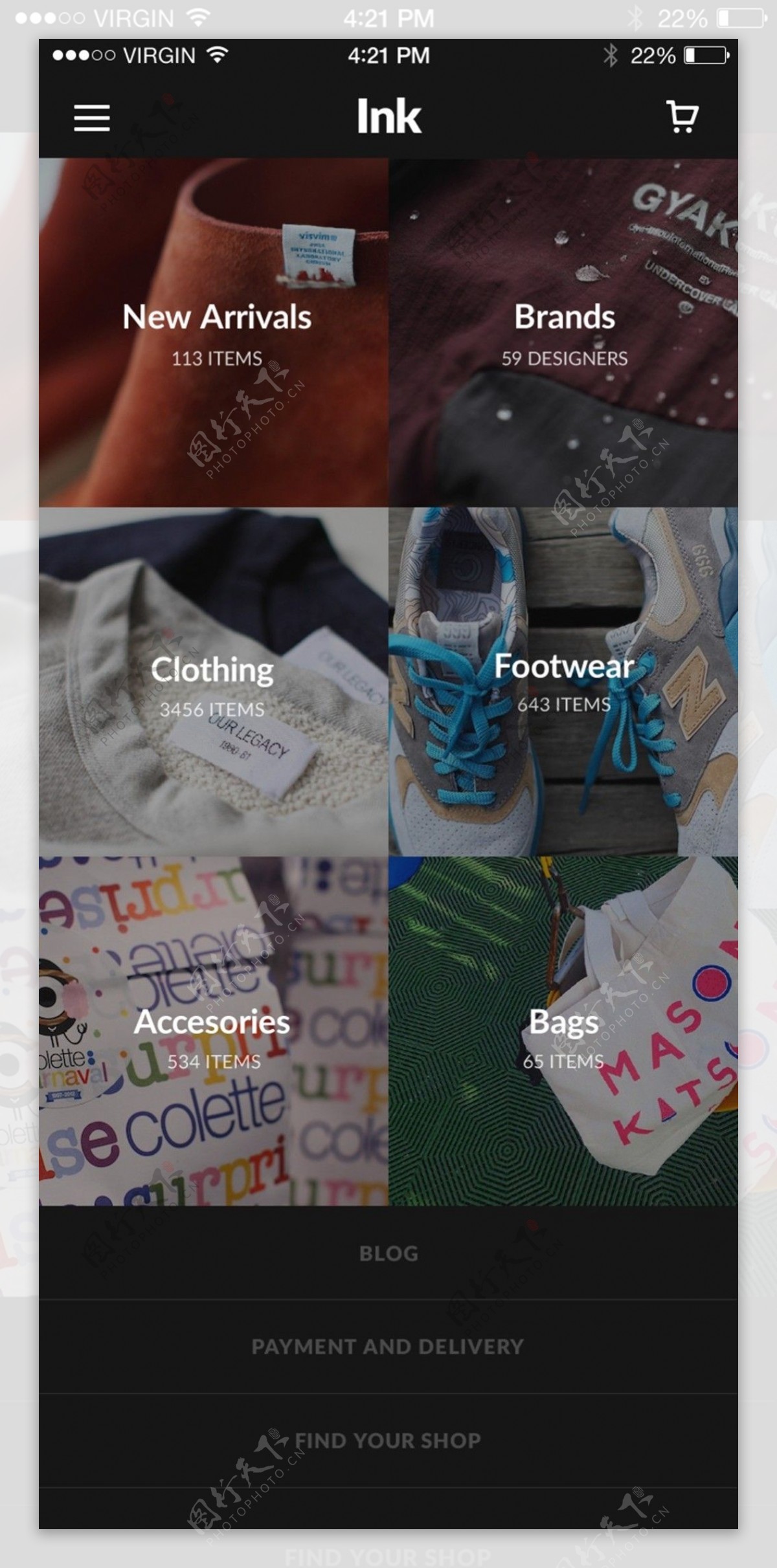 购物商城app界面模板