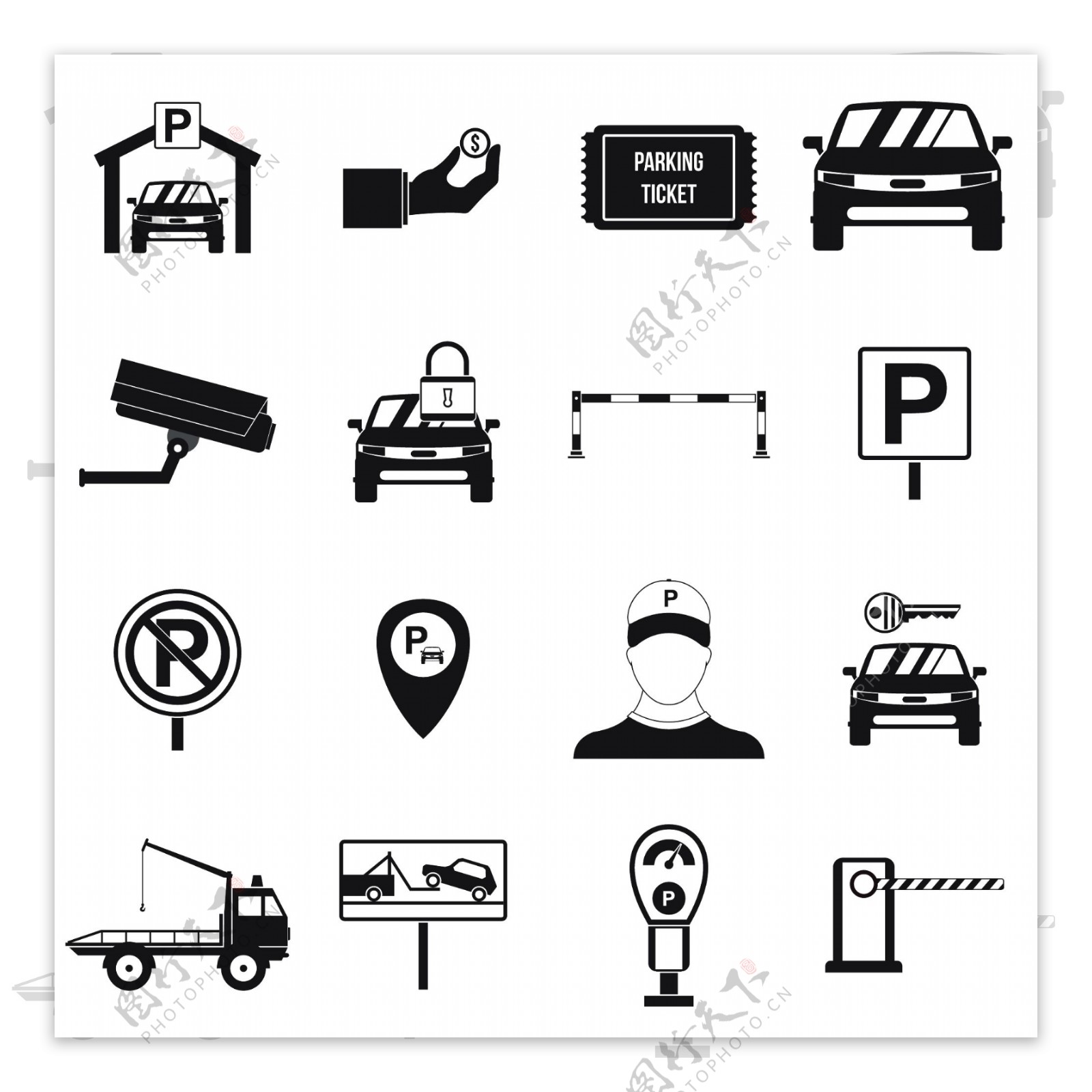 停车场标志设计图__广告设计_广告设计_设计图库_昵图网nipic.com