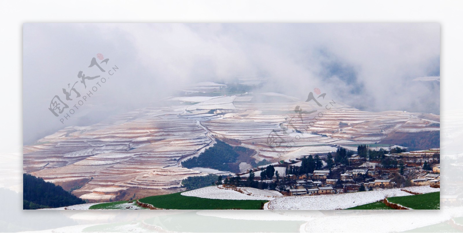 云南东川红土地风景