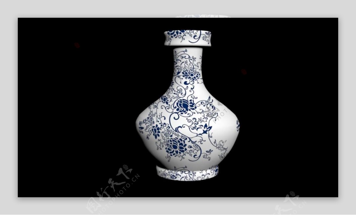 青花瓷模型瓷瓶