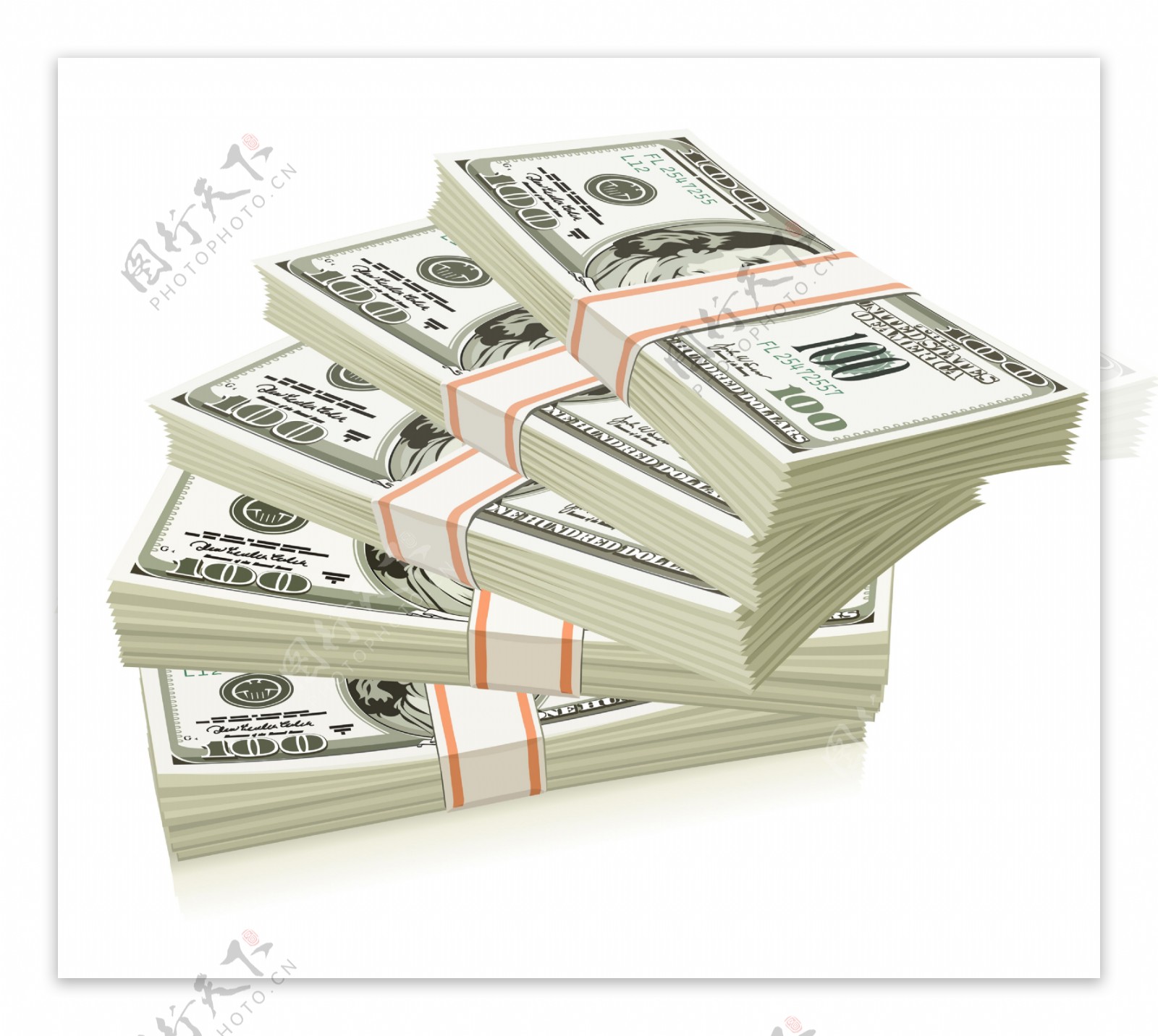 与金钱美国人的背景一百元钞票堆 库存例证. 插画 包括有 绿色, 美元, 市场, 背包徒步旅行者, 替换 - 64680228