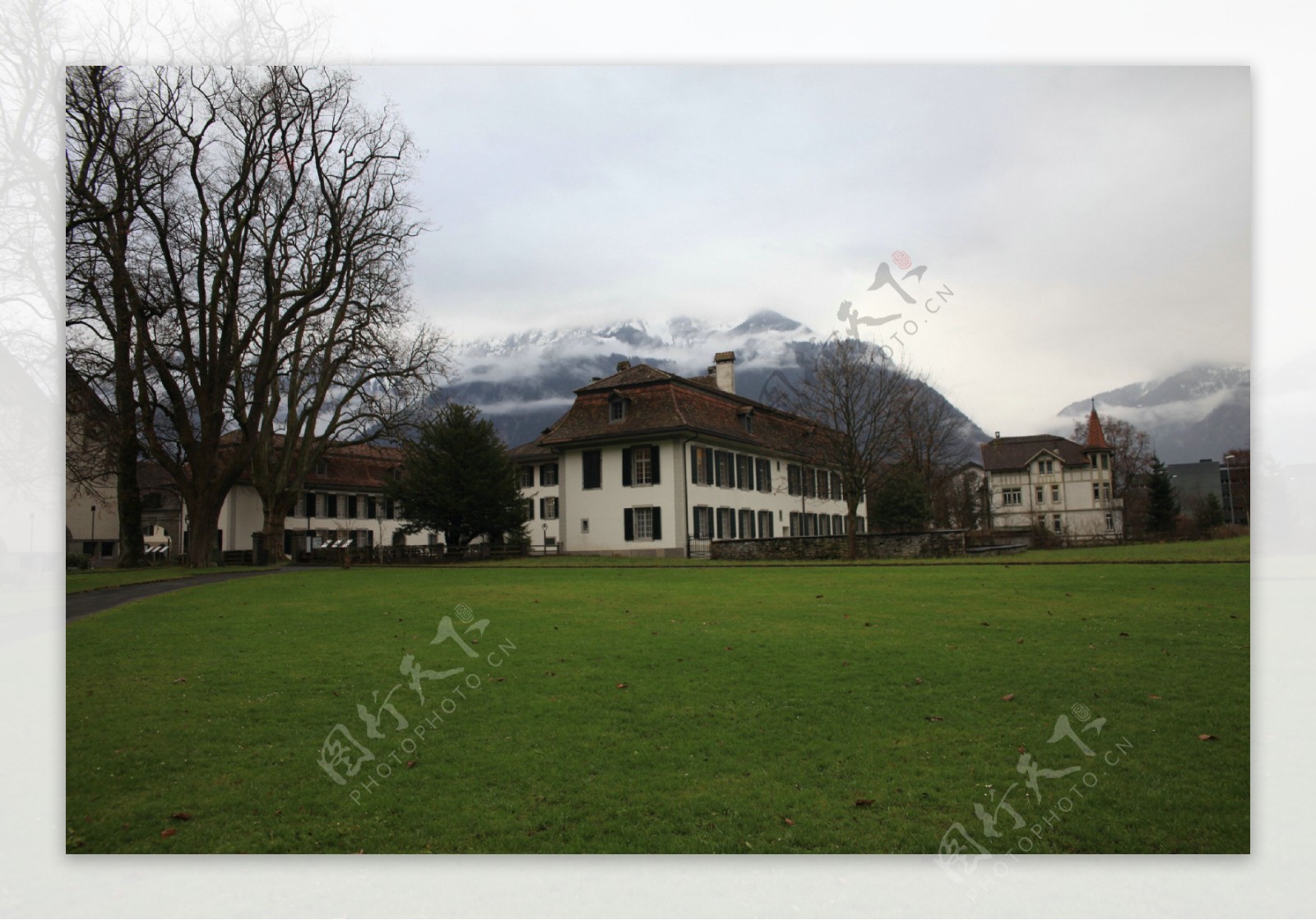 瑞士小镇因特拉肯风景