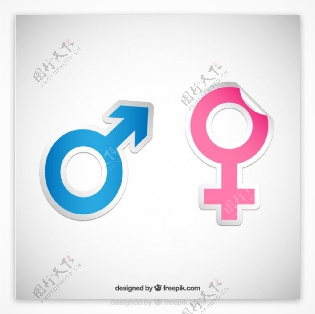 性别图标贴纸