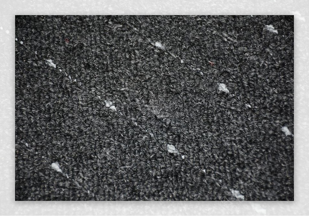 灰色的地毯表面