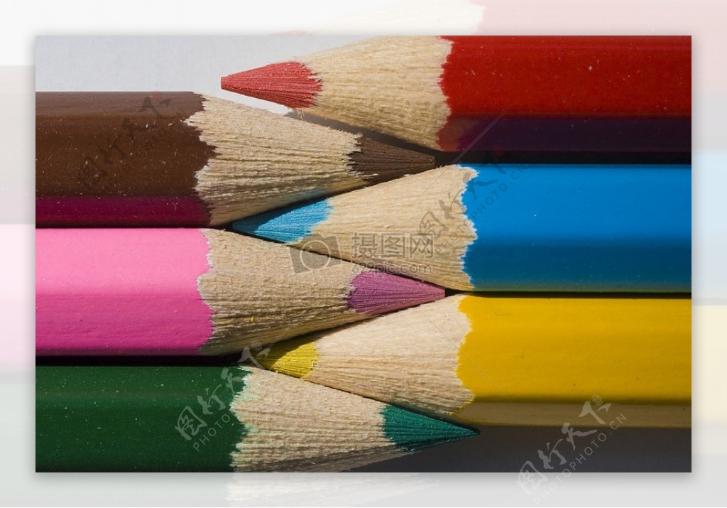 彩色的铅笔头