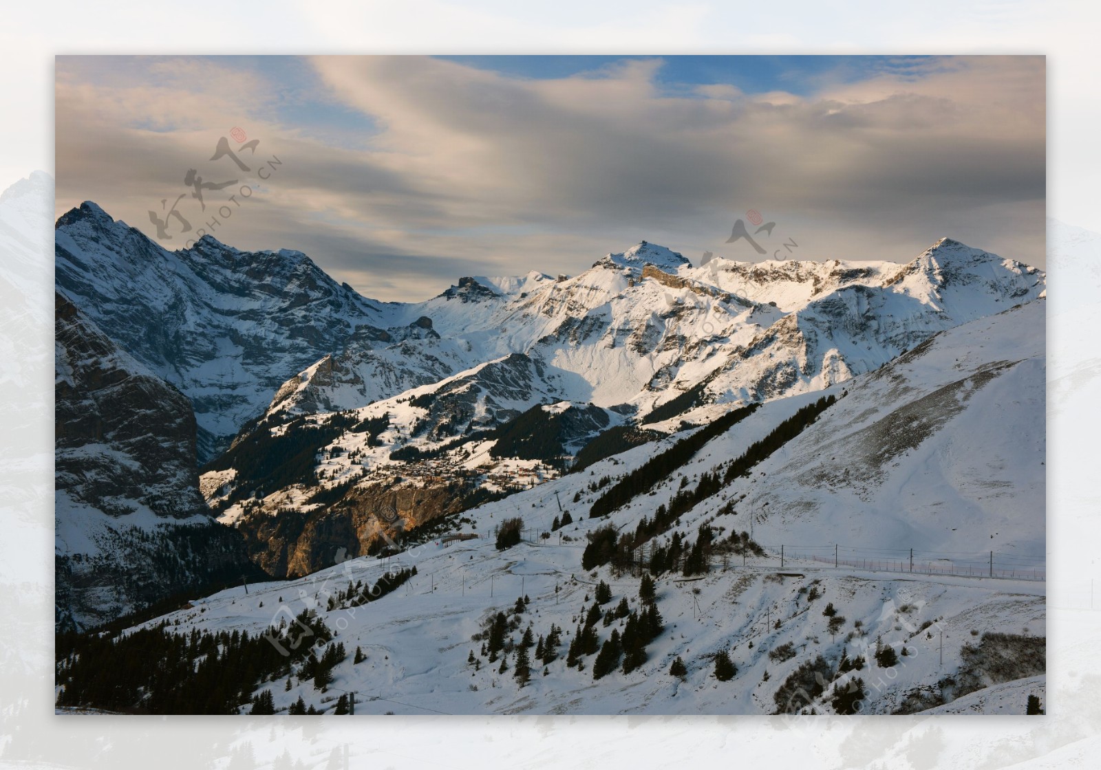 瑞士少女峰风景
