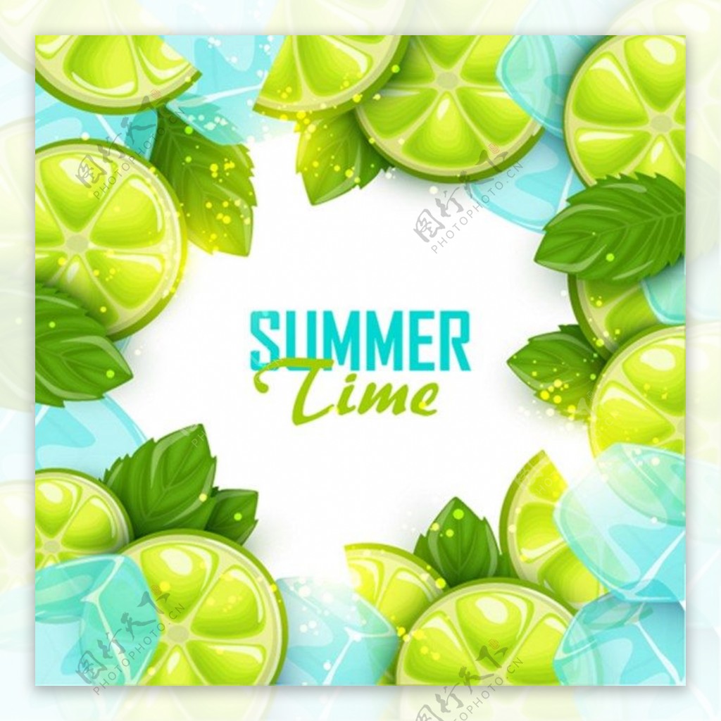 清凉一夏的柠檬冰块高清电脑壁纸_电脑壁纸图片_GOGO图库网