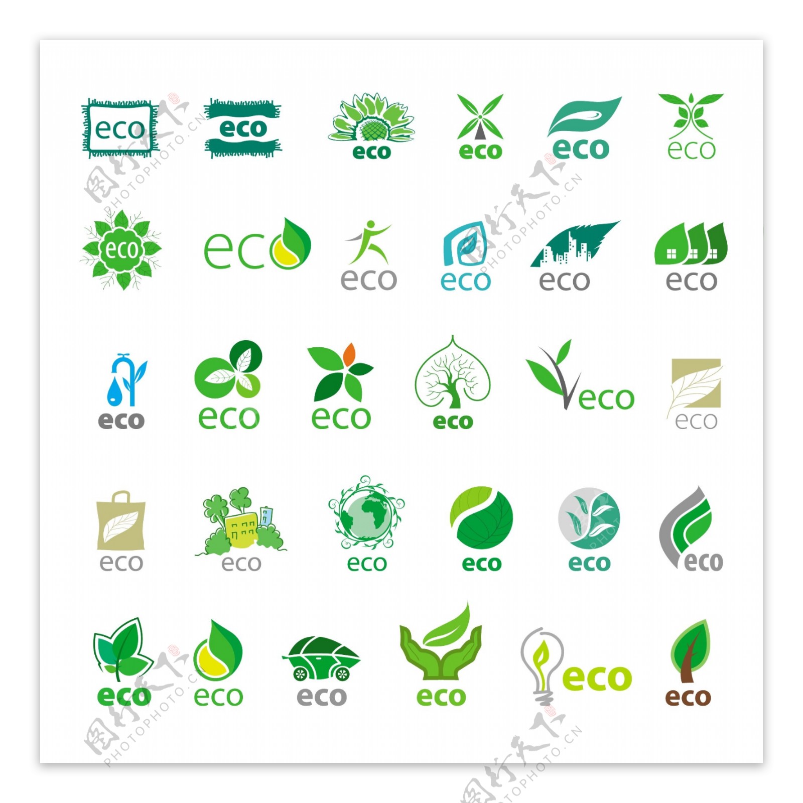 绿叶环保LOGO设计图片