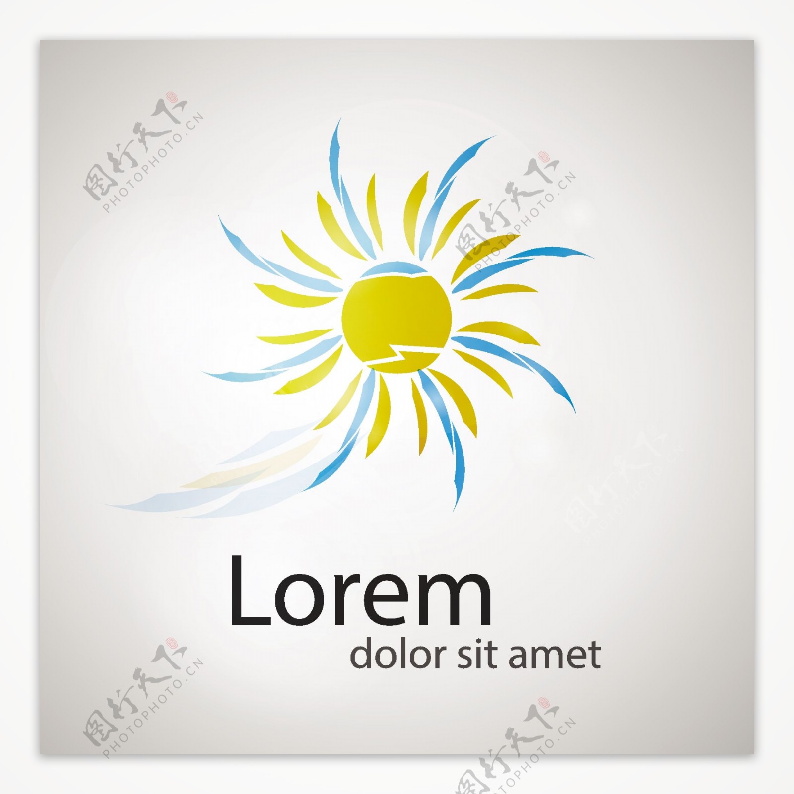 创意太阳logo设计