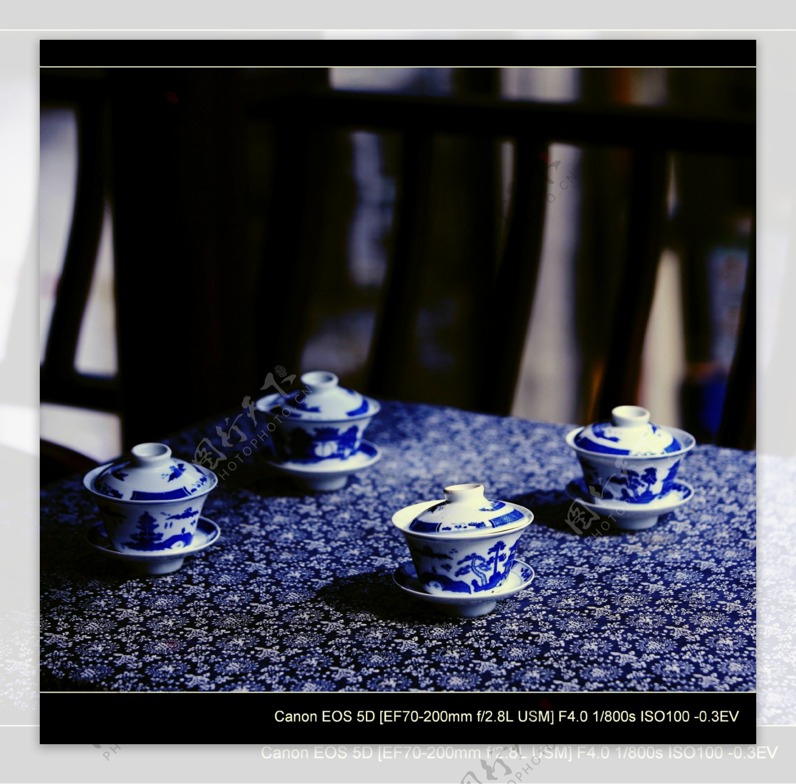 青花瓷茶器图片