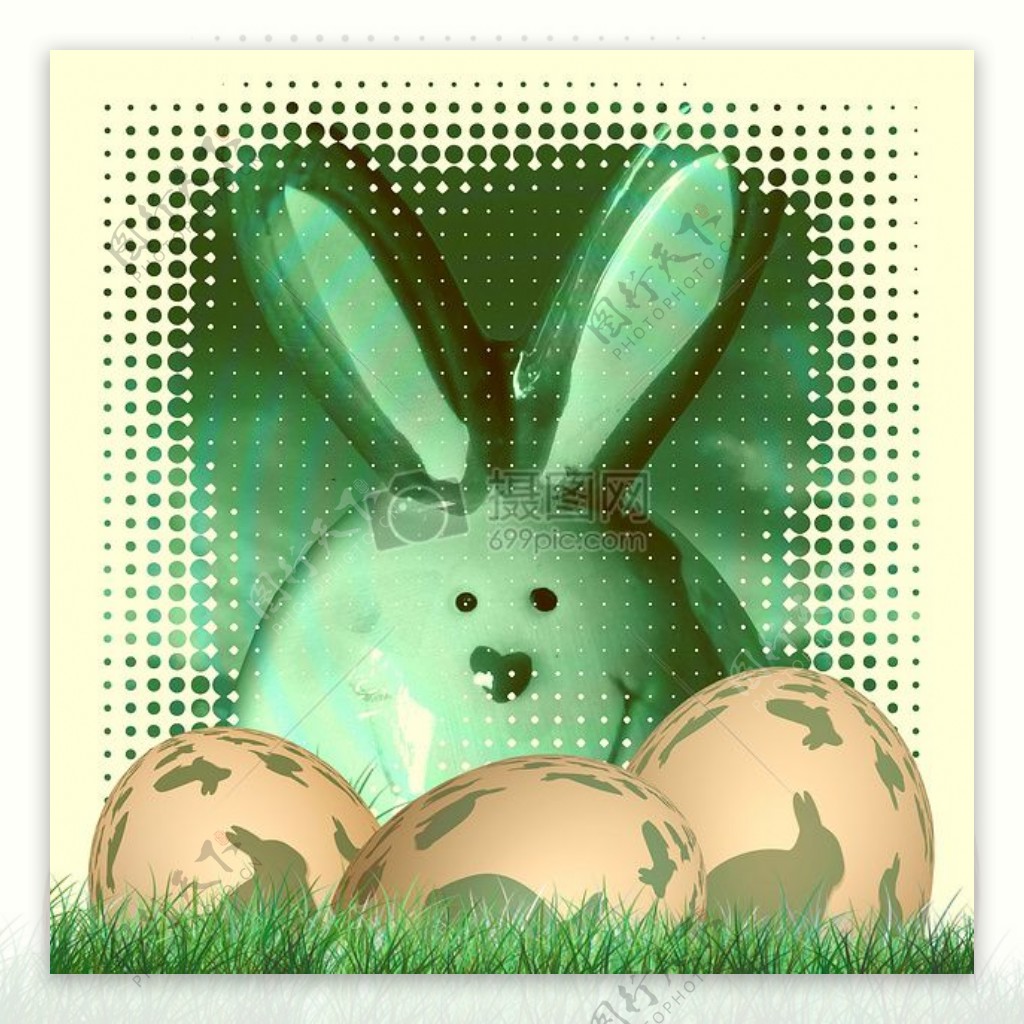 复活节里的兔子