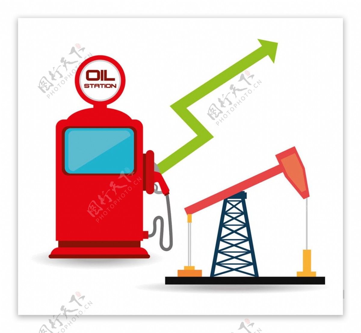 工业生产油和加油器图片