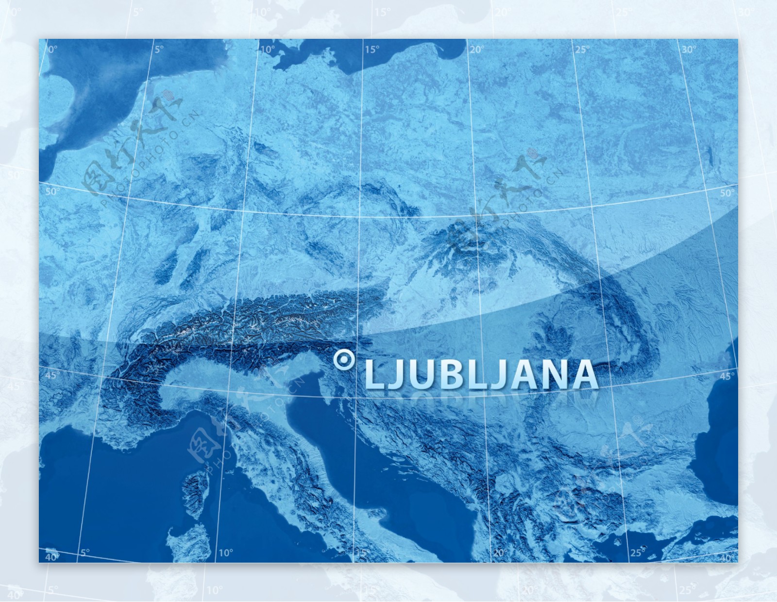 卢布尔雅那地图图片