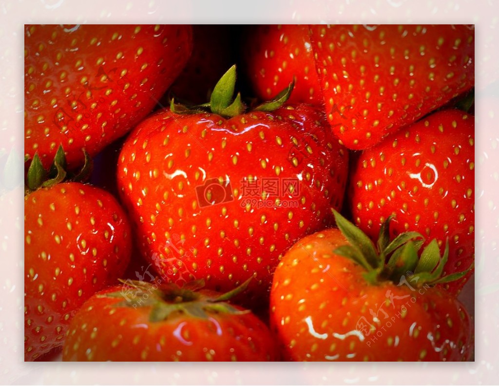 好吃的红草莓