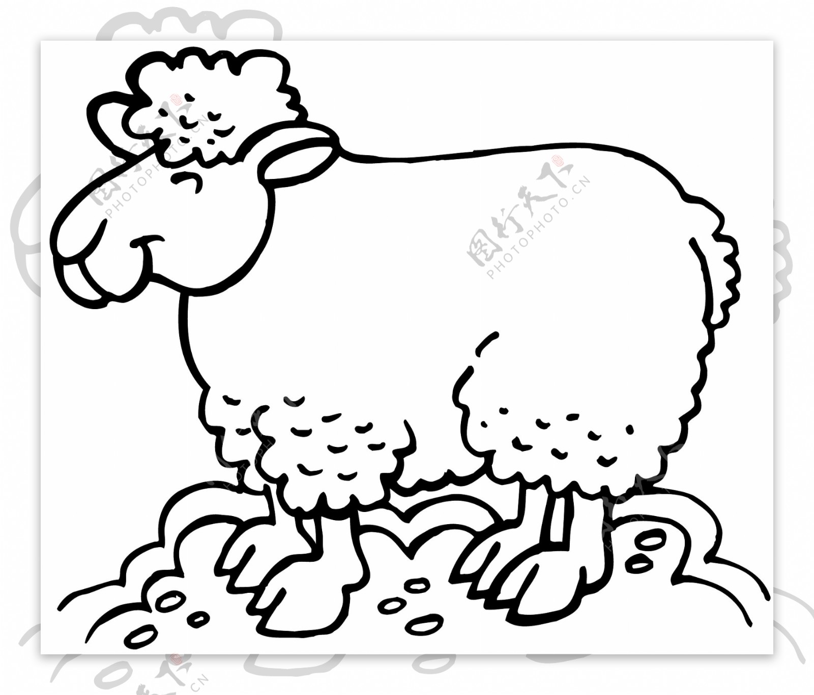 羊家禽家畜矢量素材eps格式0167