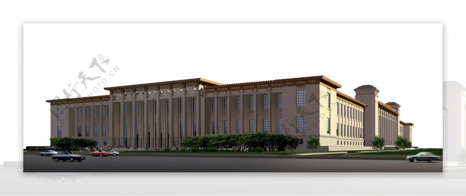 人民大会堂建筑设计分层套图PSD0049