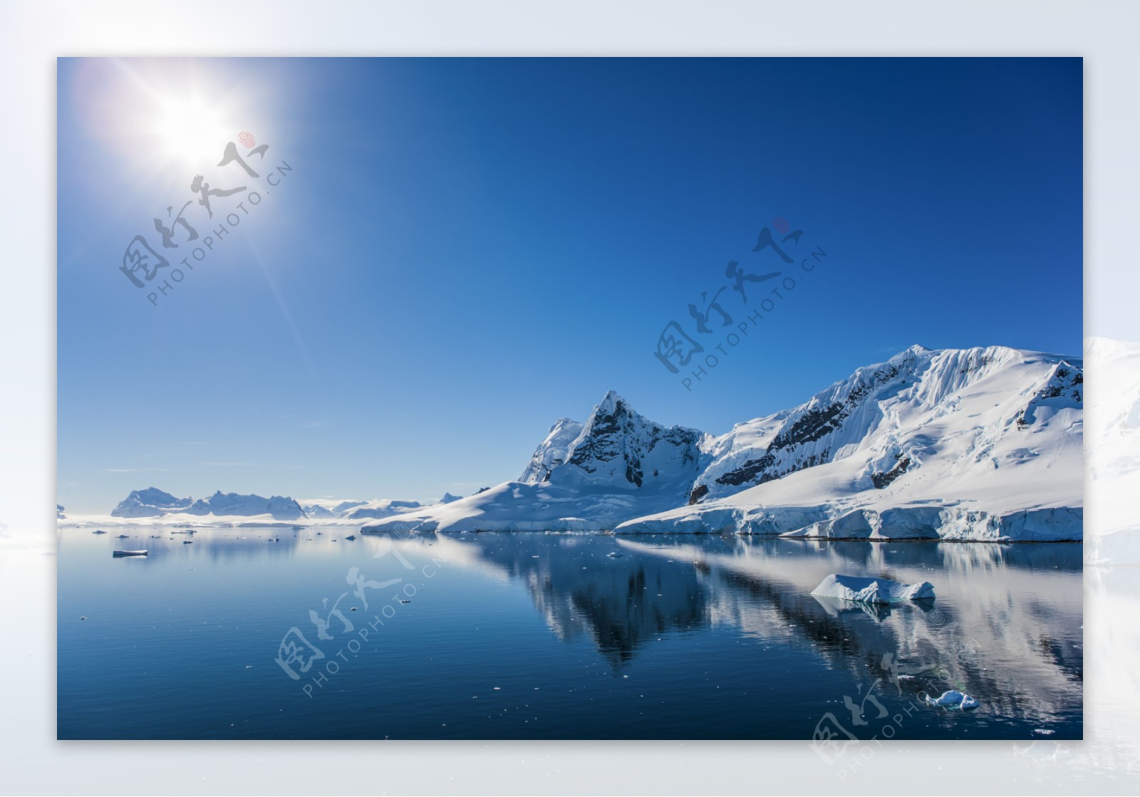 美丽雪山冰山风景图片