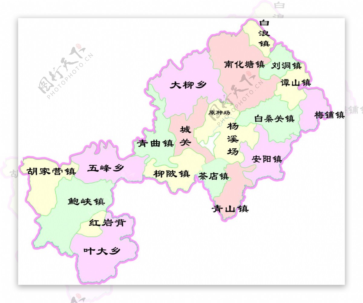 郧县地图简版