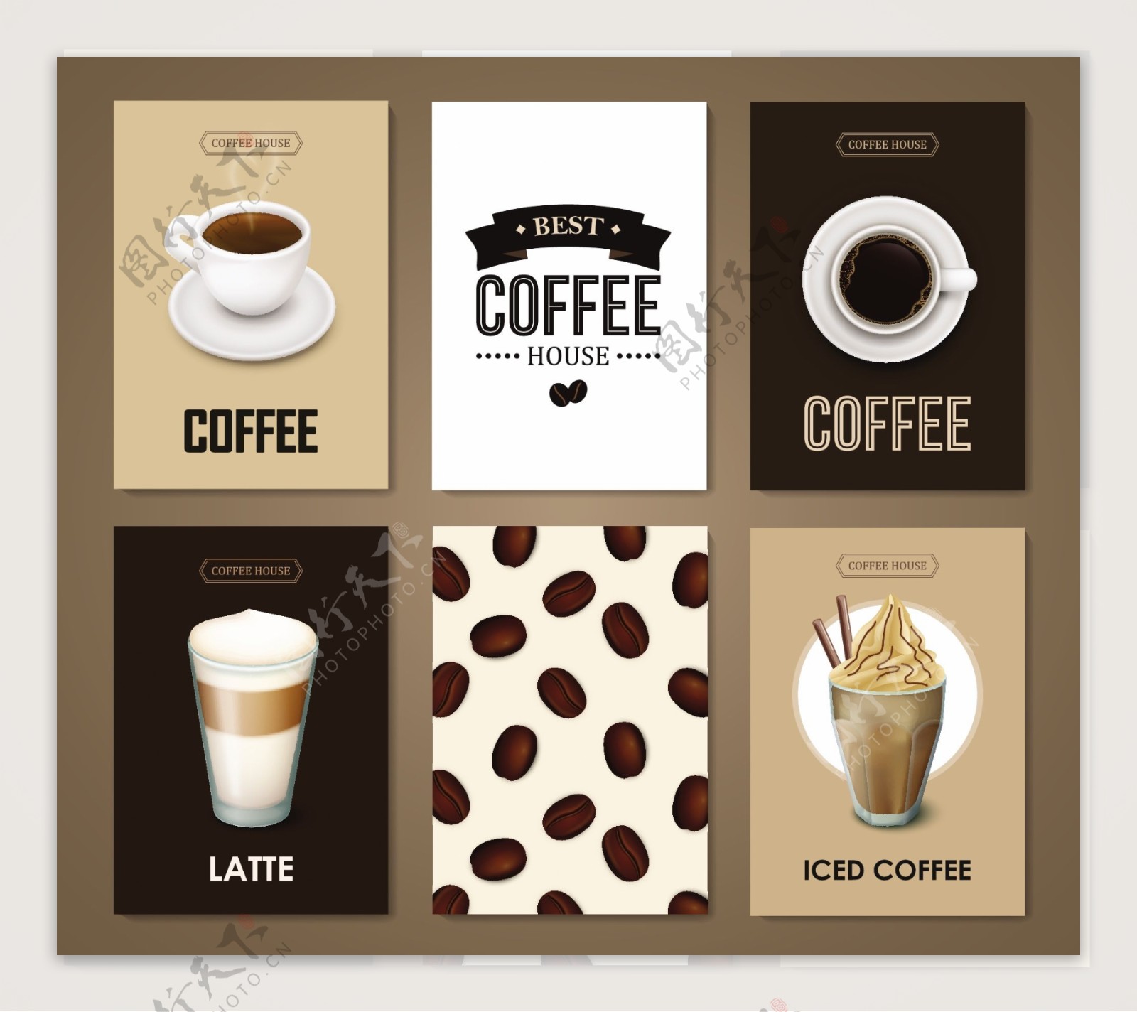 咖啡巧克力海报设计矢量素材