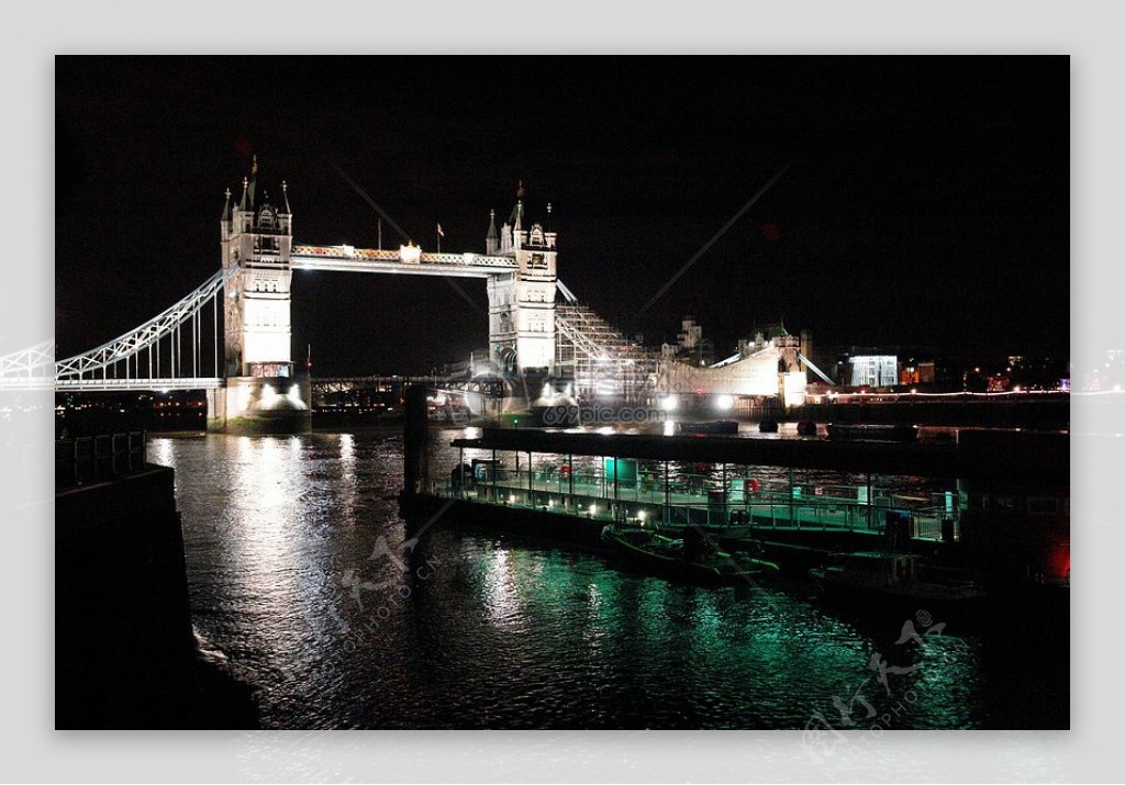 夜晚的伦敦桥