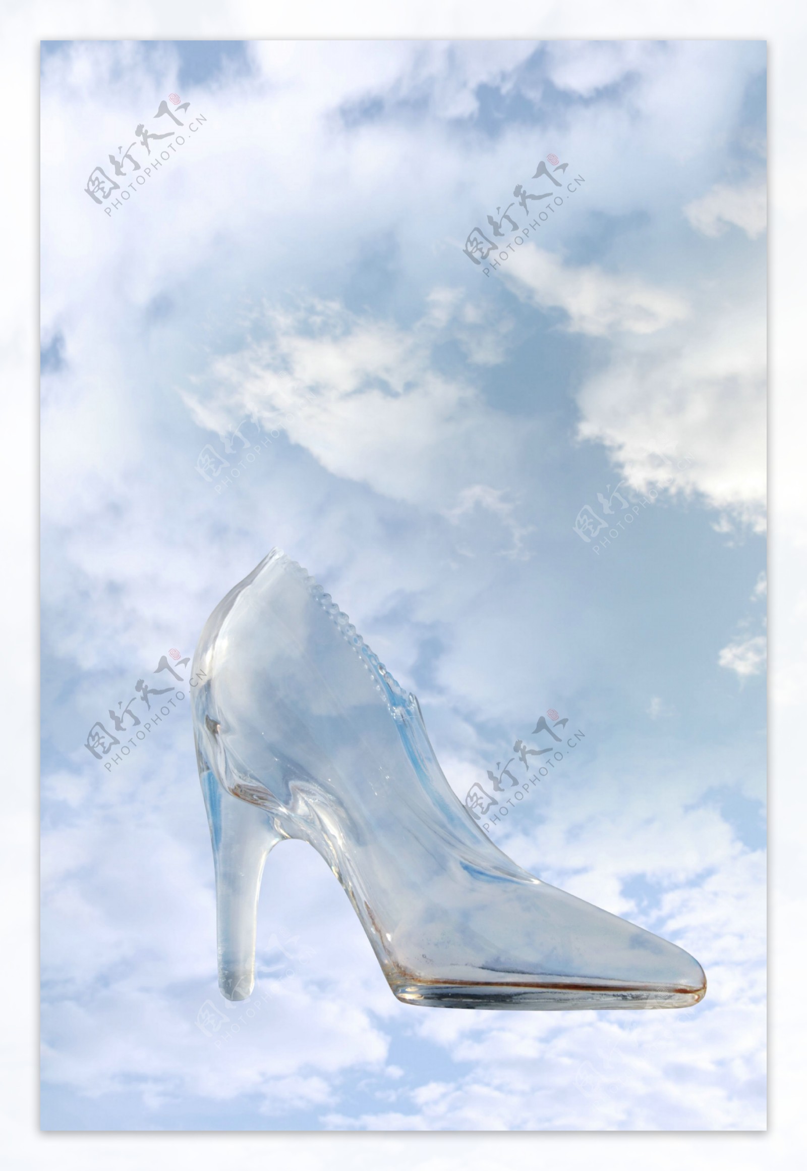 水晶玻璃鞋与天家图片