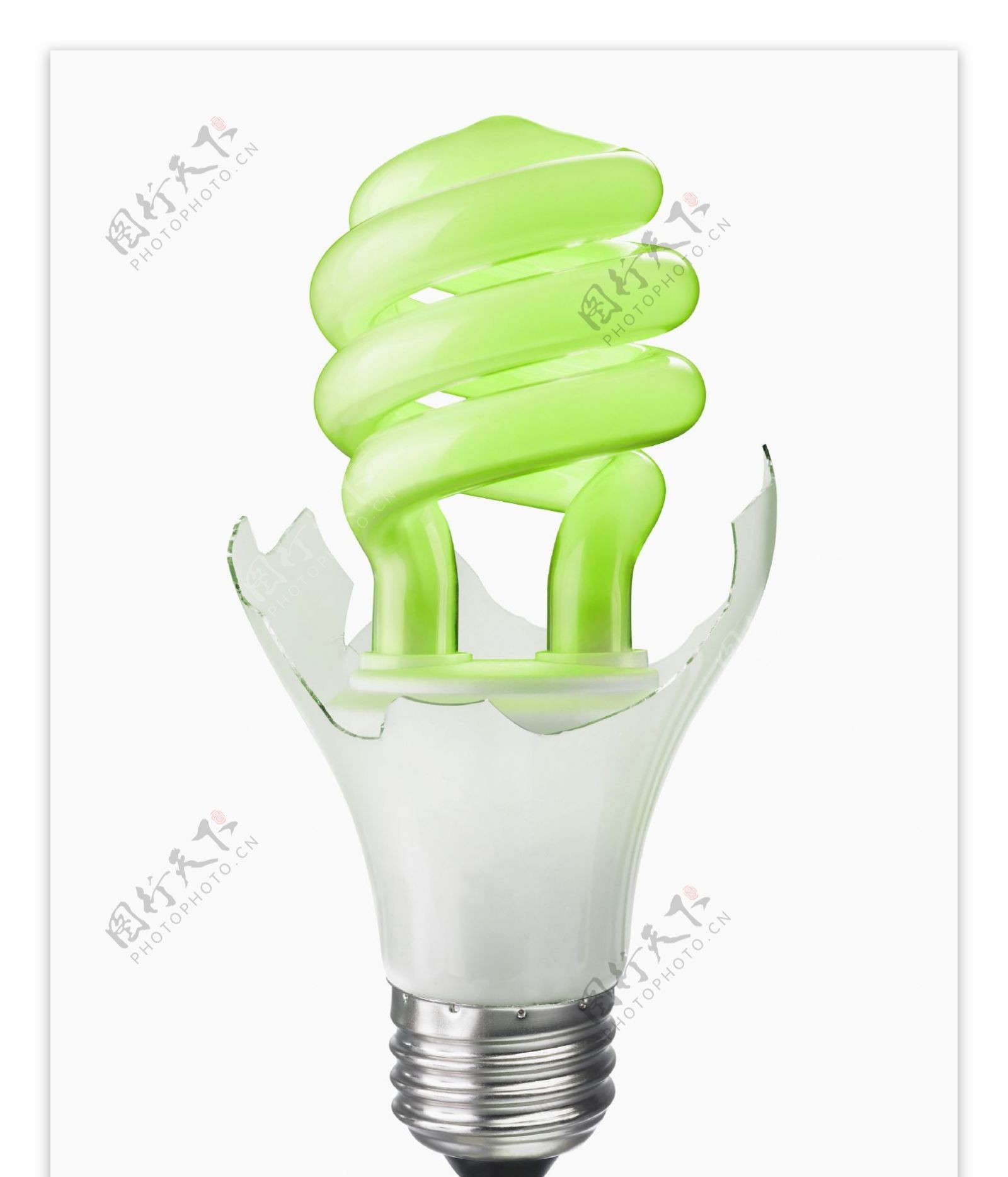 绿色环保灯泡图片图片