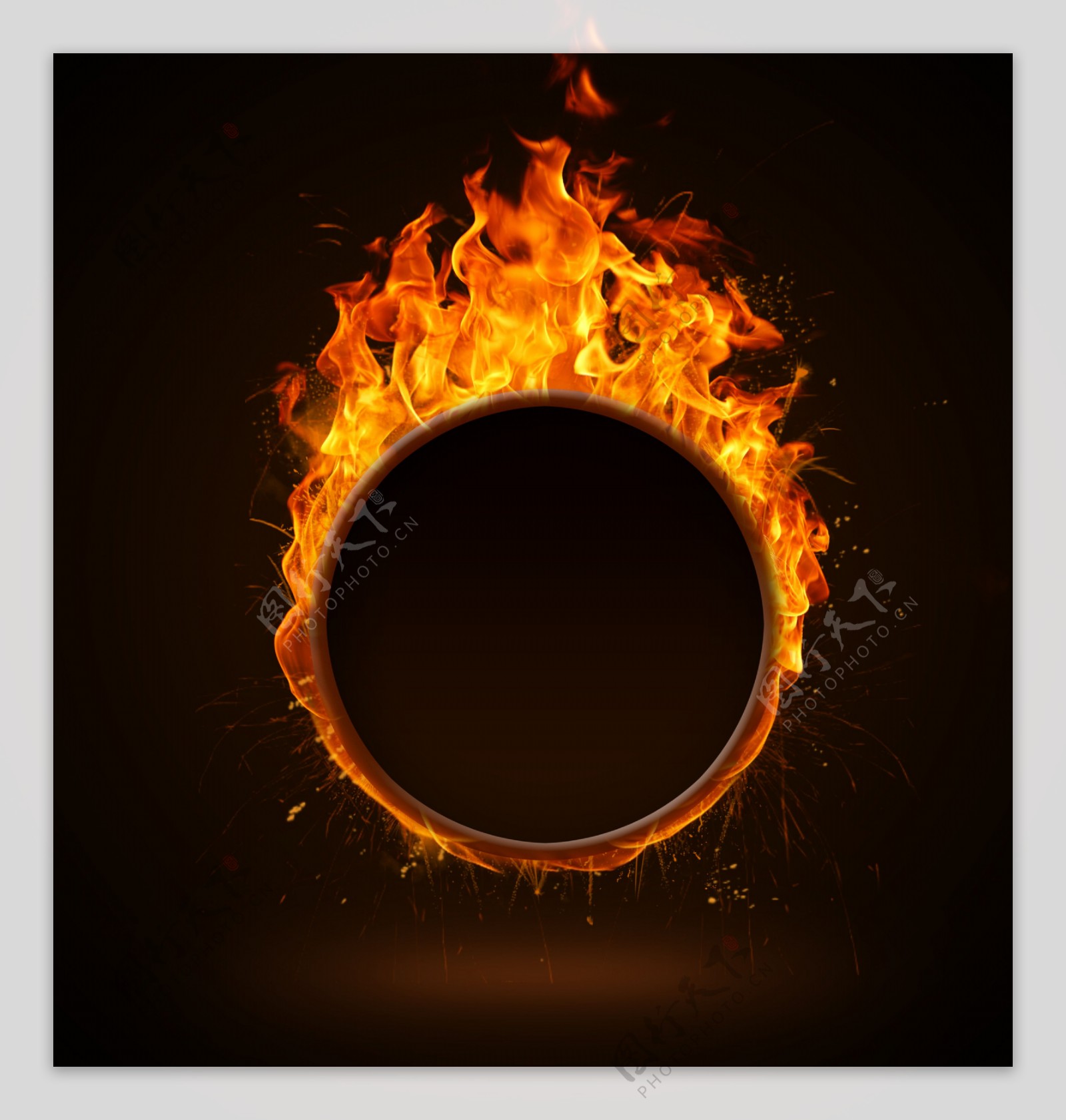 燃烧的圆环