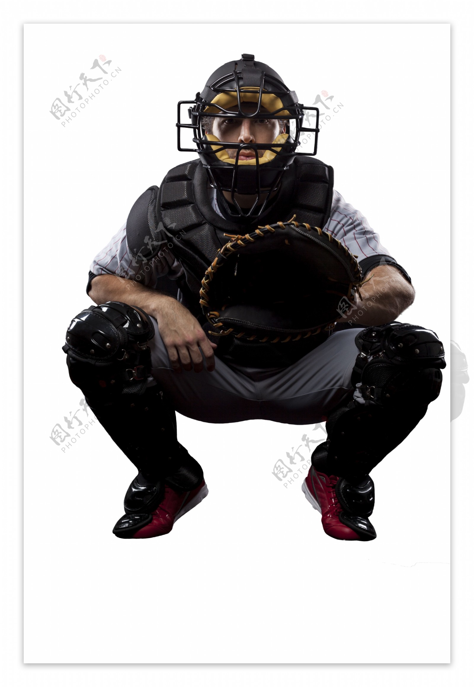 戴头盔的棒球运动员图片