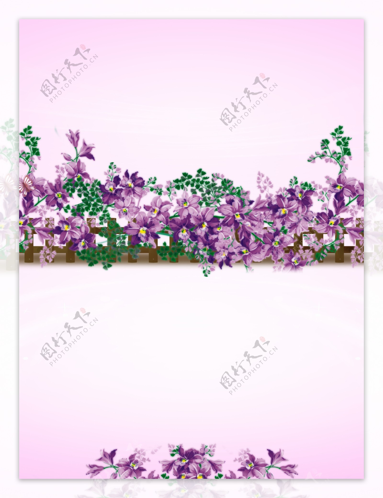 紫蔷薇移门图案图片