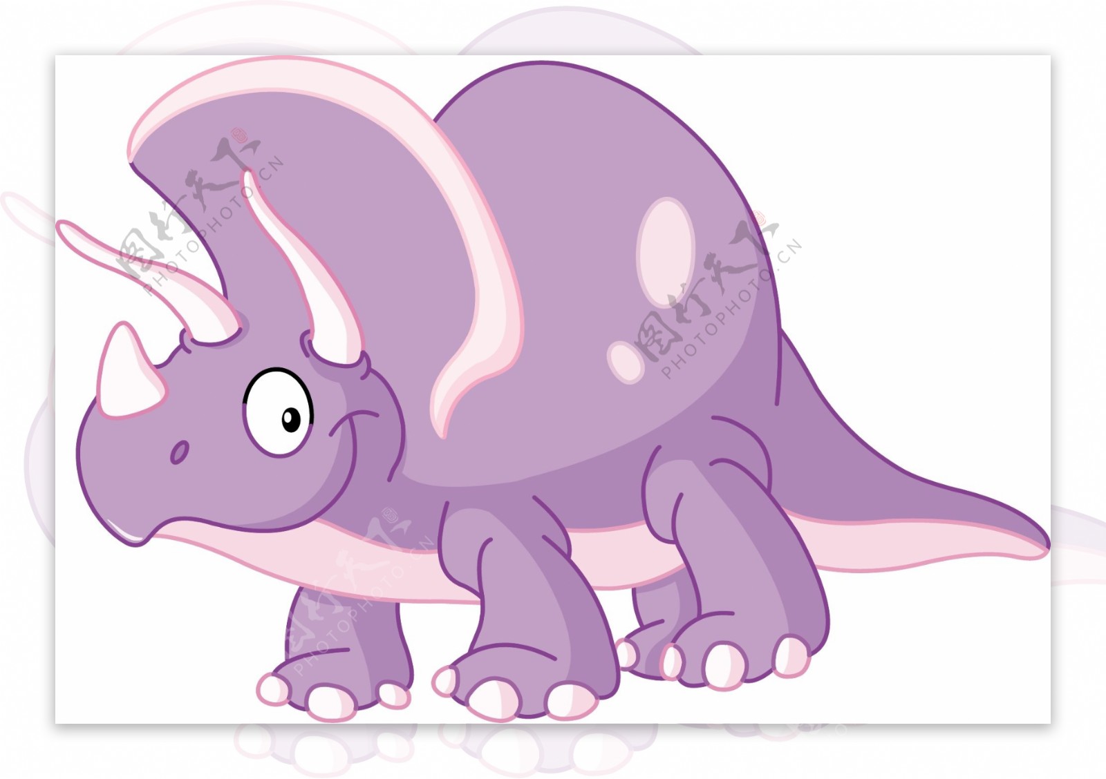 紫色可爱恐龙